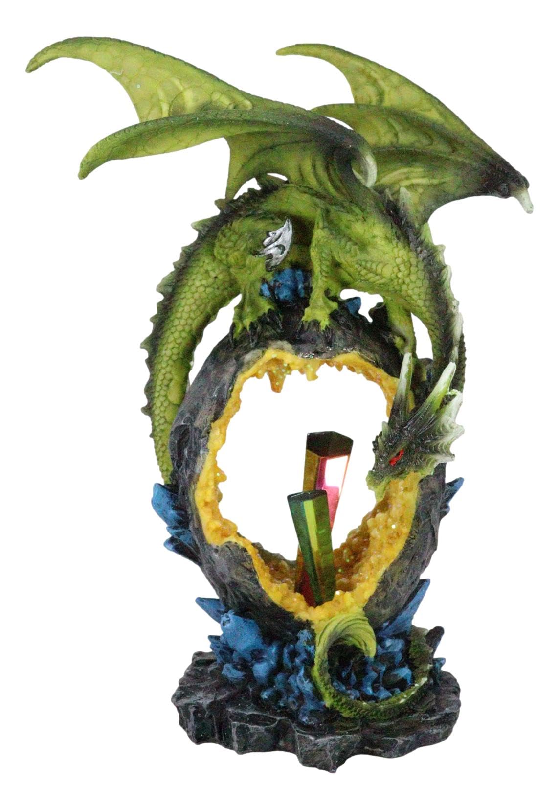 Amazon.co.jp: Ebros Gift ファンタジー グリーン テラドラゴン ガード